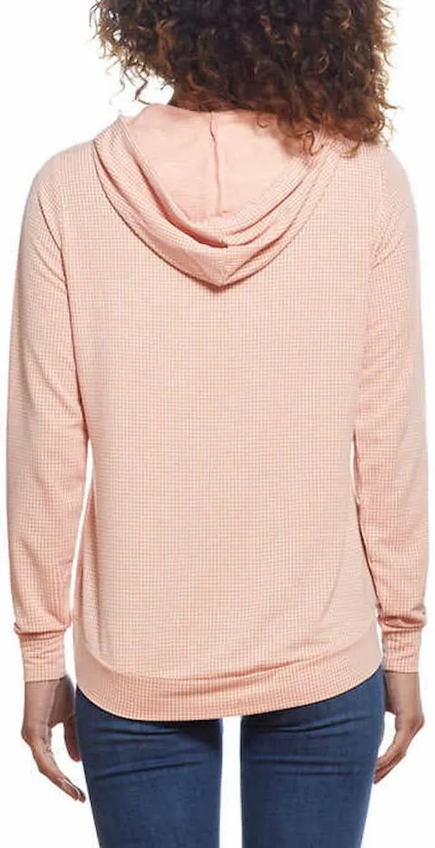 Weatherproof Vintage Women's Gingham Hoodie Long Sleeve Shirt