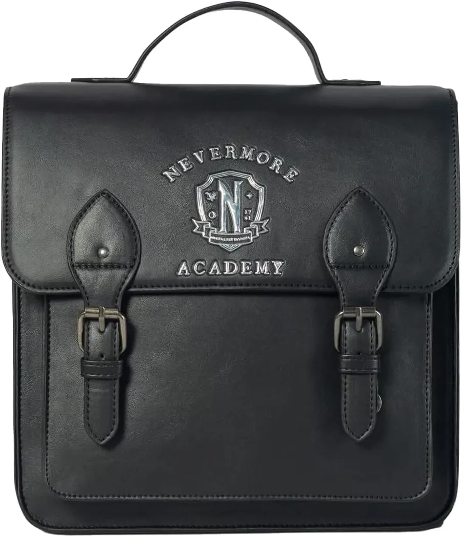Wednesday Nevermore Mini Backpack Cosplay Adult Bag With Thing Charm
