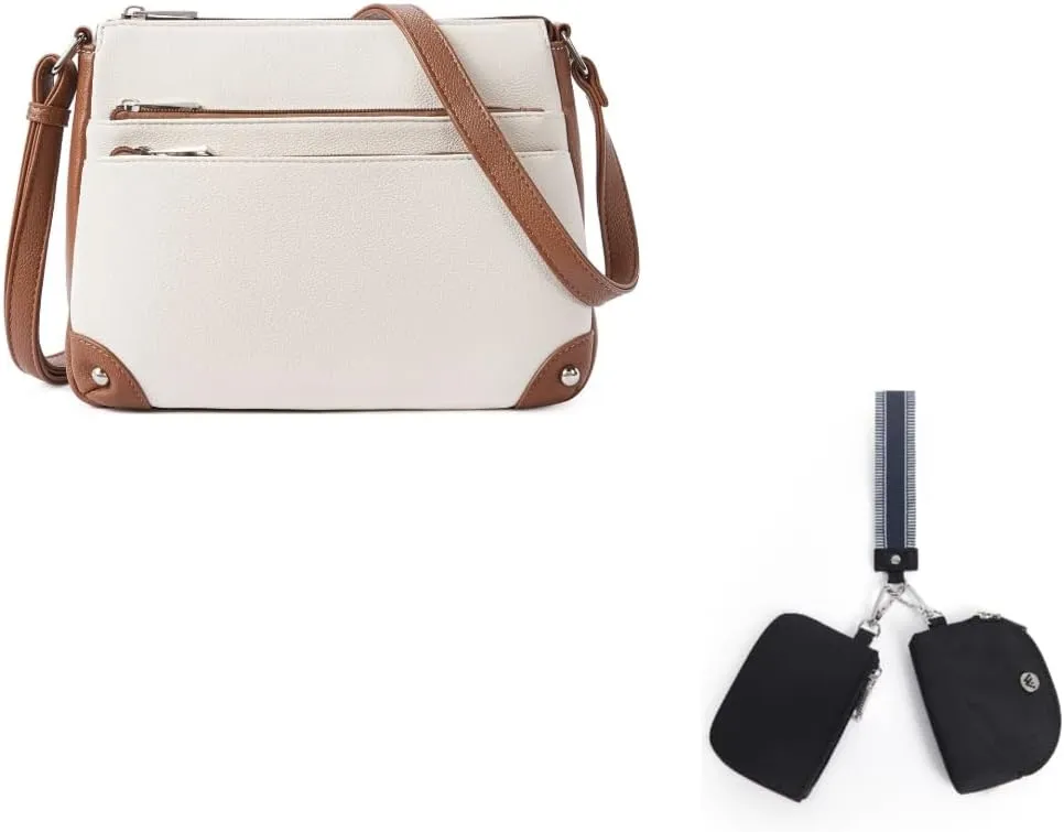 WESTBRONCO Crossbody Bags with Wristlet Keychain Wallets