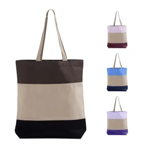 Wholesale Heavy Canvas Tote Bags Tri-Color