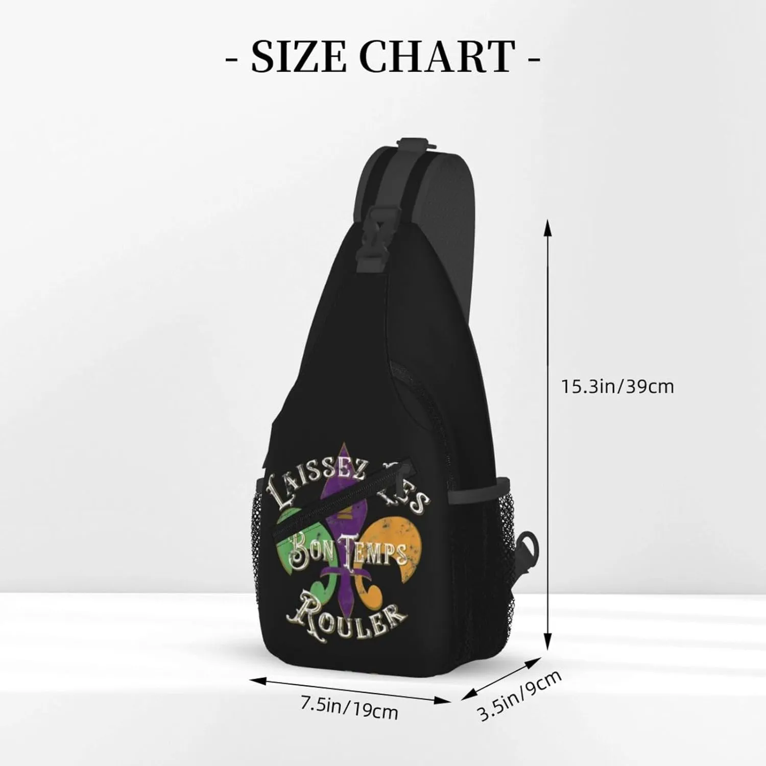Who's Your Crawdaddy Mardi Gras Mask Beads Crawfish Sling Bag Crossbody Bag Chest Bags Travel Shoulder Backpack