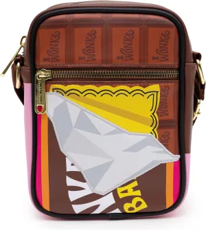 Willy Wonka Bag Wallet, Crossbody, Golden Ticket, Wonka Bar, Vegan Leather