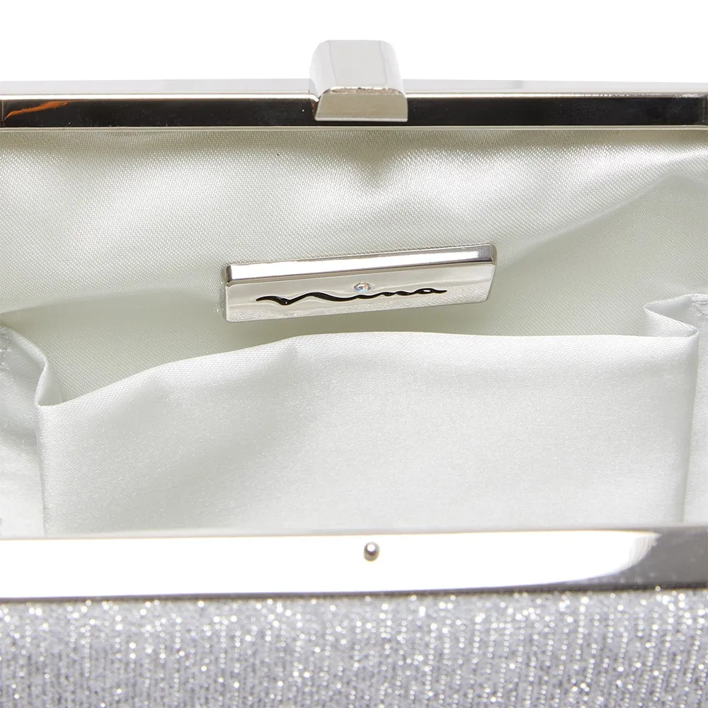 Winkle Handbag in Silver Metallic