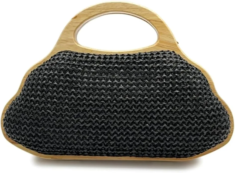 Women Straw Clutch Purse Ladies Sequin Flower Evening Bag Summer Beach Handbag Casual Woven Rattan Tote Bag
