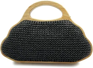 Women Straw Clutch Purse Ladies Sequin Flower Evening Bag Summer Beach Handbag Casual Woven Rattan Tote Bag