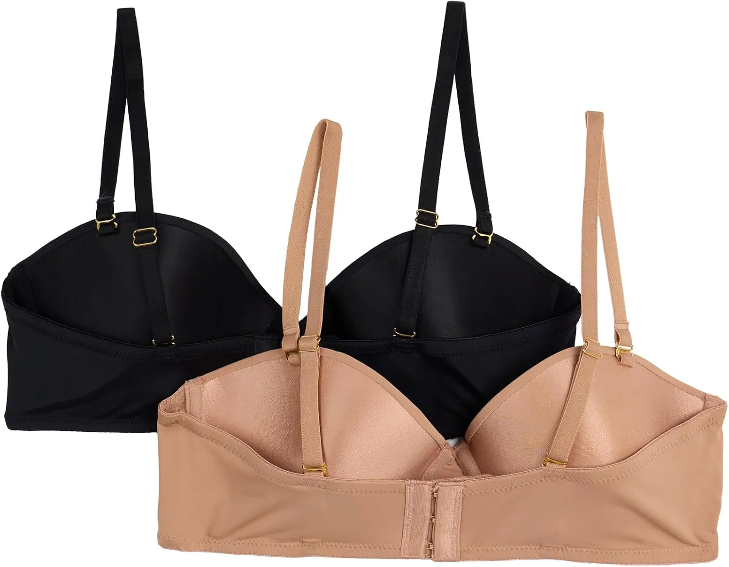 Women's 2-Pack Convertible Demi Cup Bras Multiway