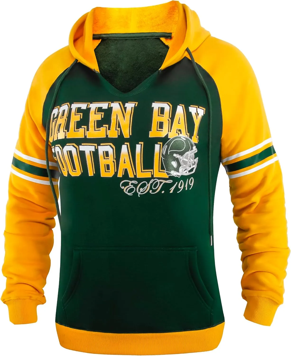 Womens City Football V Neck Athletic Fleece Hoodies Pullover Raglan Sweatshirts