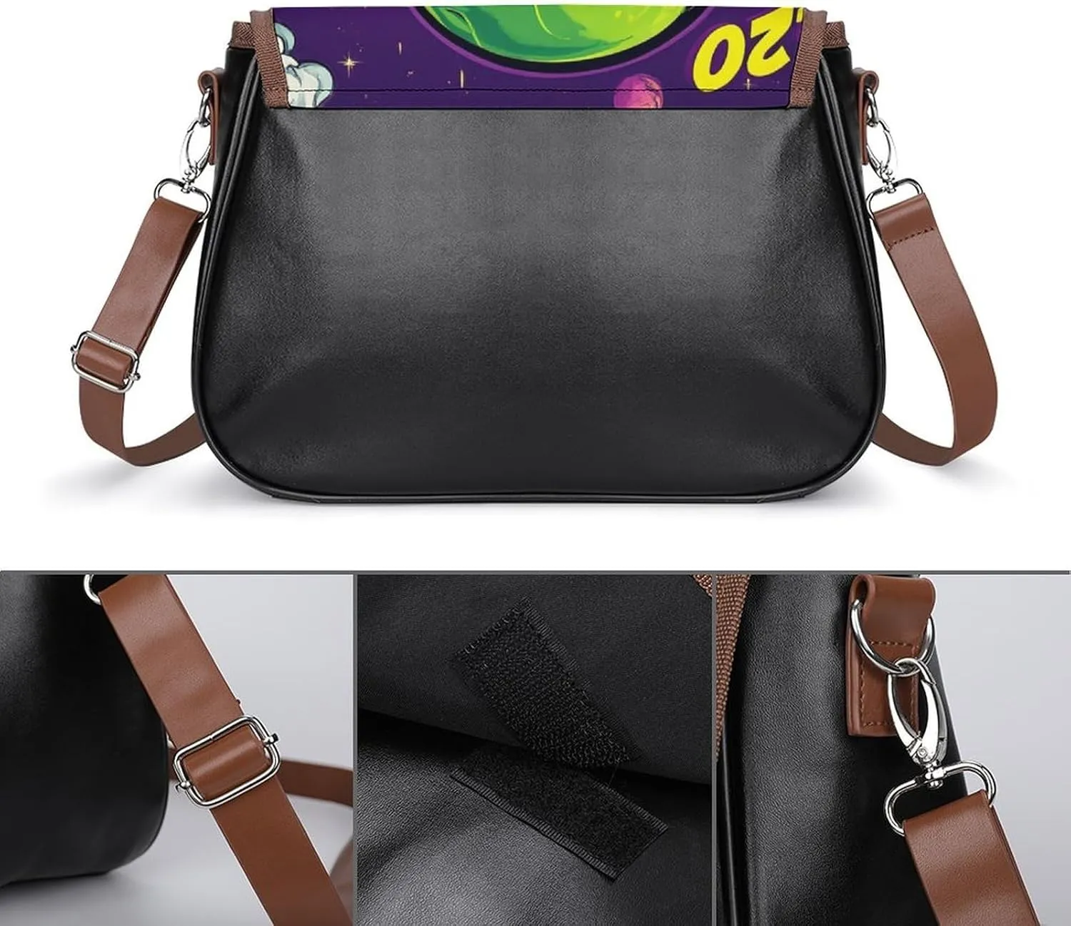 Womens Crossbody Purse Lightweight PU Leather Shoulder Bag Waterproof Messenger Bags