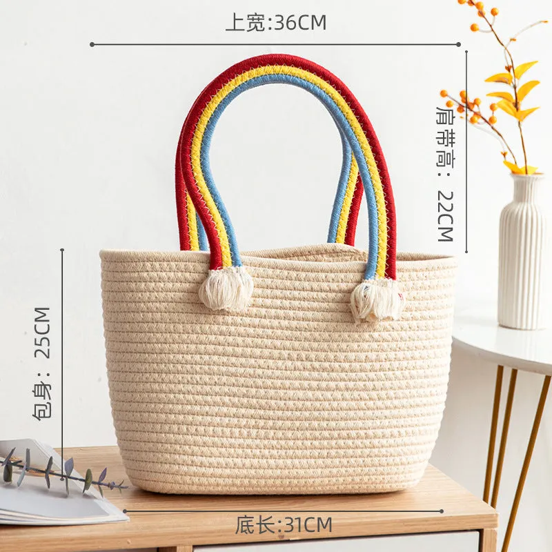Women's Rattan Woven Bag