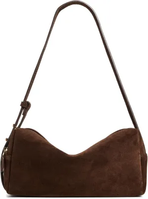Women's Trousse Suede Shoulder Bag