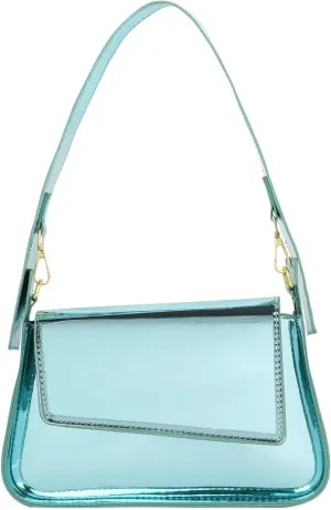 Womens Y2k Sparkly Silver Hobo Bag Tote Evening Bag Metallic Clutch Satchel Shoulder Bag for Wedding Party Prom
