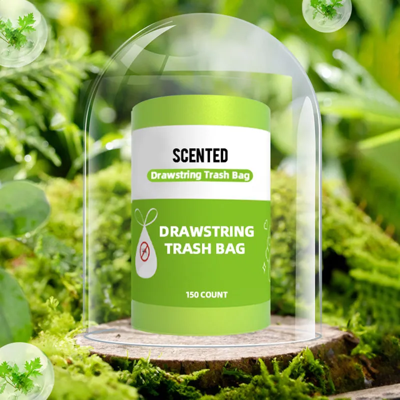 Wormwood Scent Drawstring Trash Bag - 150 Count