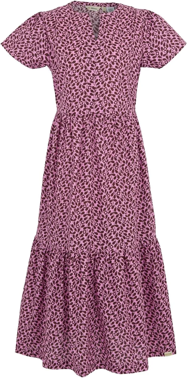 x Orla Kiely Womens Tier Midi Dress