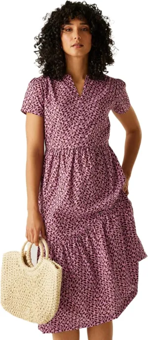 x Orla Kiely Womens Tier Midi Dress