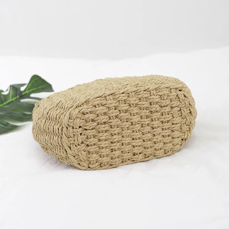 Yogodlns Hot Women Straw Bags Woven Bag Summer Beach Rattan Shoulder Bag Bamboo Bag  Large Handbag Purse Fashion Shoulder Bag