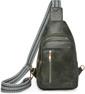 YYW Crossbody Bag for Women Sling Bag Leather Cross Body Chest Purse Handbag