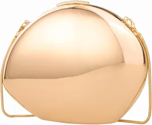 YYW Women Evening Handbag Metal Design Small Silver Clucth Purse Acrylic Shoulder Bag for Party Prom