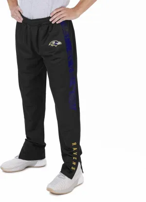 Zubaz Men's NFL Team Color Track Pant with Camo Lines Side Panels