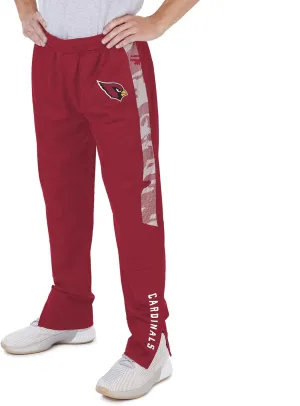 Zubaz Men's NFL Team Color Track Pant with Camo Lines Side Panels