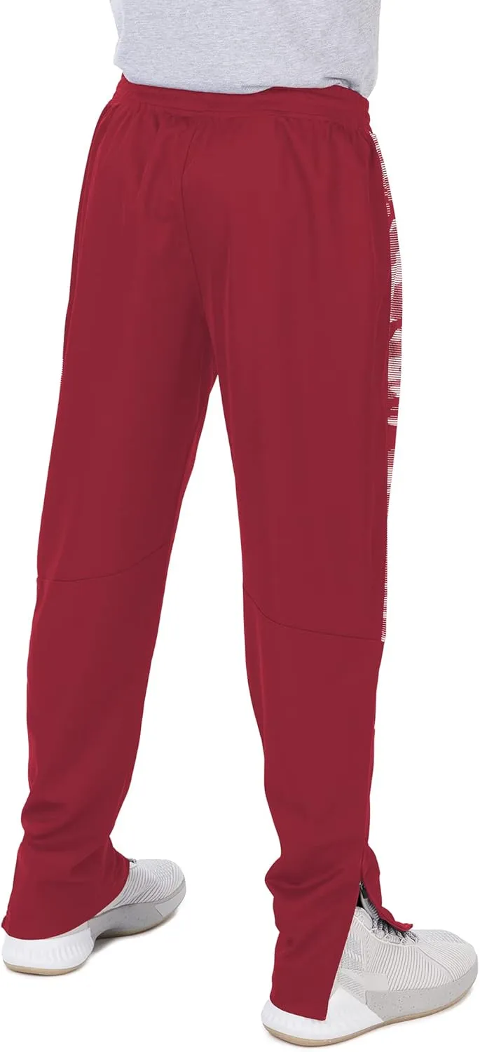 Zubaz Men's NFL Team Color Track Pant with Camo Lines Side Panels